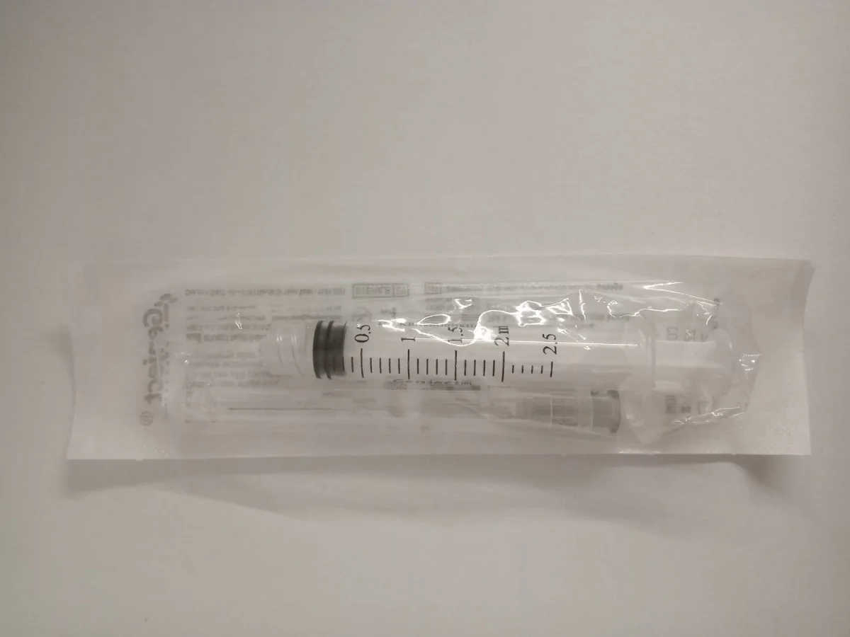 Dental Luer Lock Enjektör 2,5 ML- 27G /50 mm 3P Şırınga