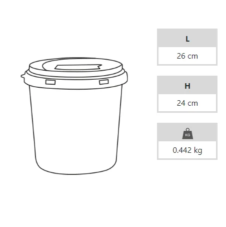 Enfekte Tıbbi Atık Kovası - 10 lt