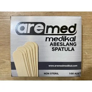 Tahta Dil Basacağı - Abeslang (Spatula) Non Steril 100'lü Kutu