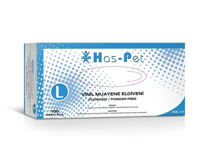 Haspet - Vinil Muayene Eldiveni - Large 100'lü