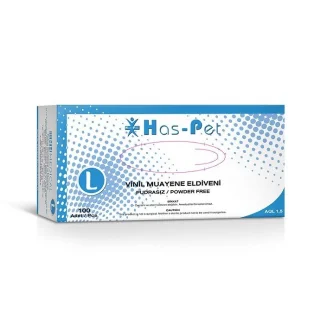 Haspet - Vinil Muayene Eldiveni - Large 100'lü