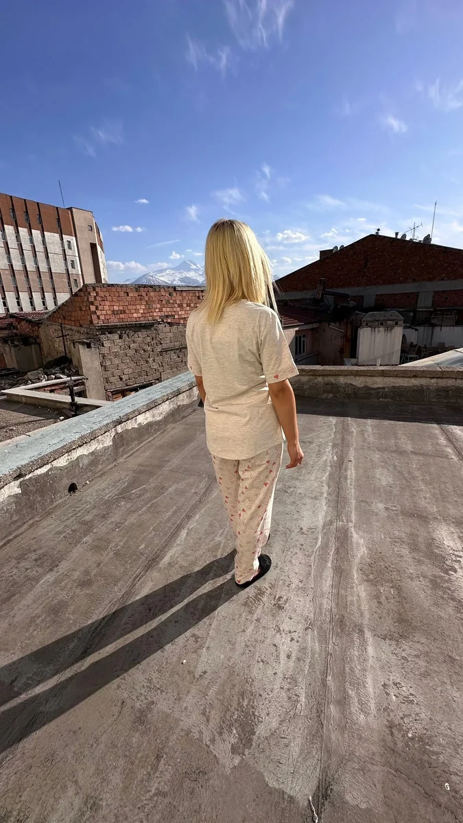 Alissa 6042 Bayan Kısa Kol Pijama Takımı