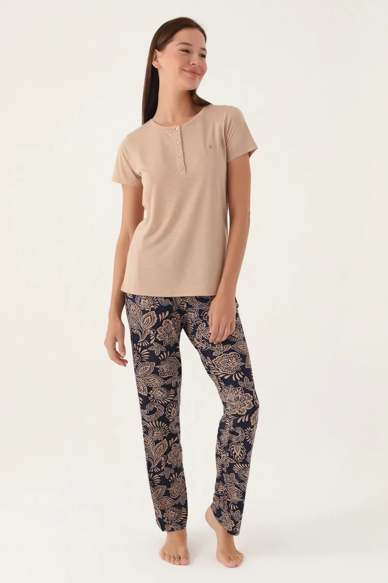 Pierre Cardin PC8796-S Kısa Kol Pijama Takım