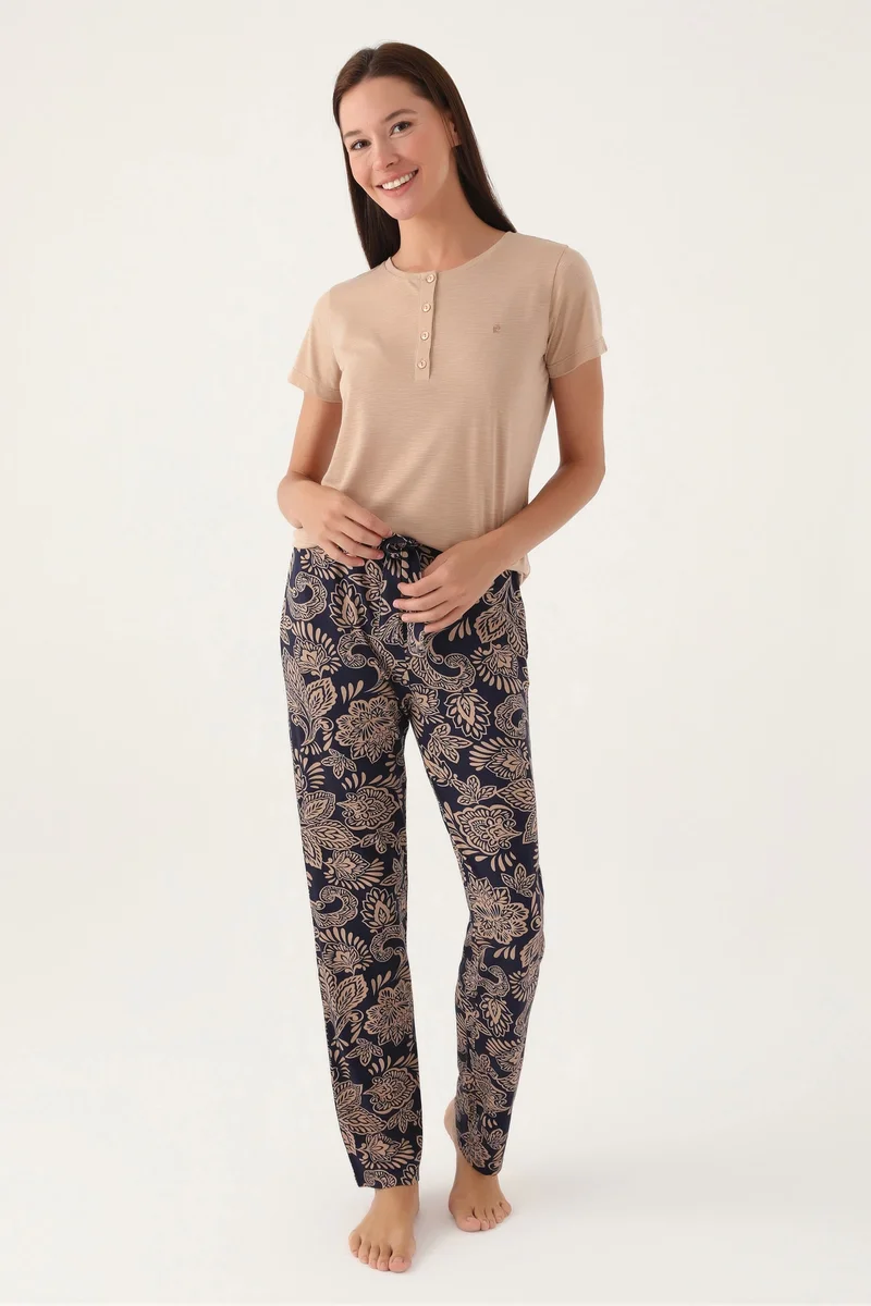 Pierre Cardin PC8796-S Kısa Kol Pijama Takım
