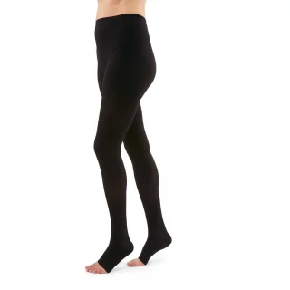 Duomed Külotlu Varis Çorabı - CCL1 - Burnu Açık - Siyah - Medium