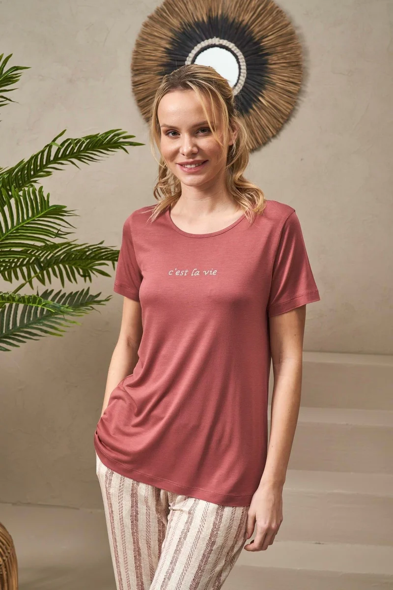 Pjs 25135 Kadın Pantolon Takım