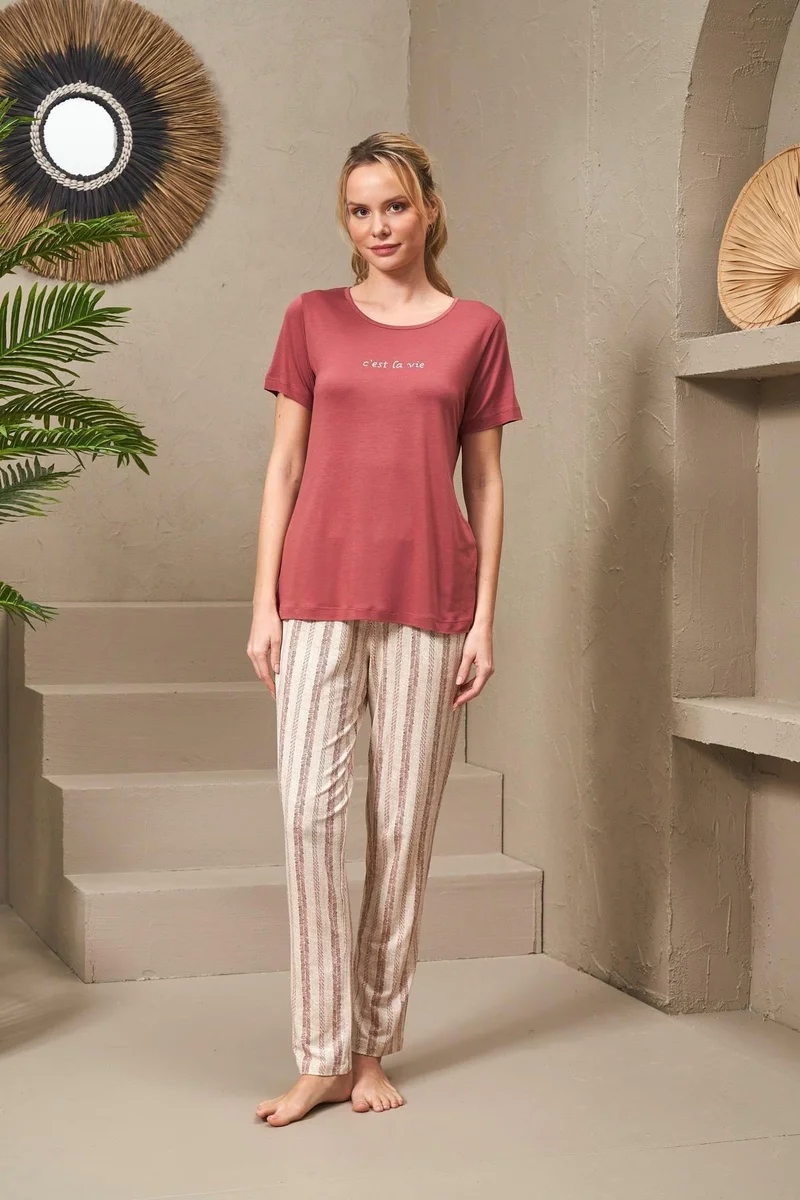 Pjs 25135 Kadın Pantolon Takım