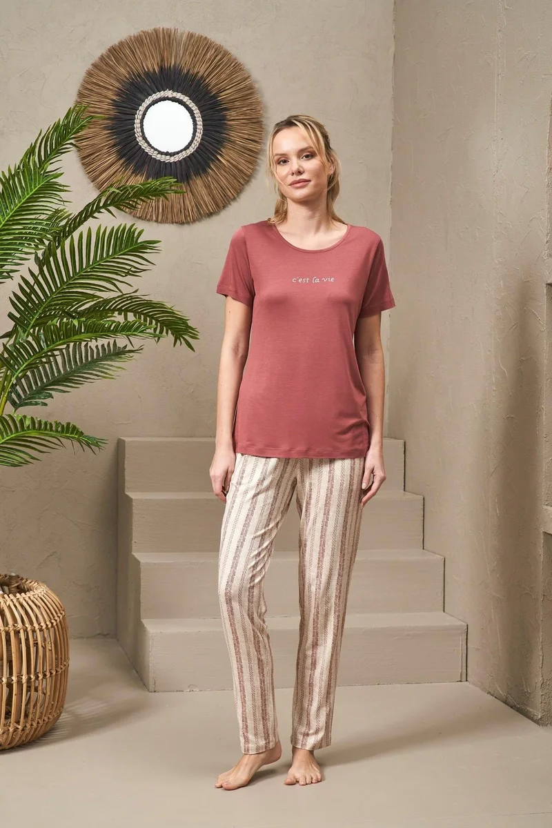 Pjs 25135 Kadın Pantolon Takım
