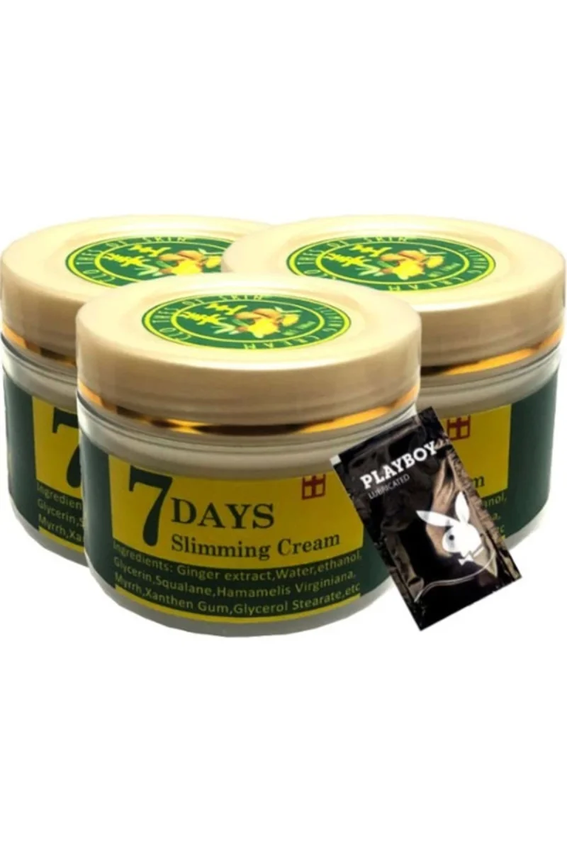 7Days Ginger 3x Adet Miracle Slimming Cream 100 ml Sel Kremi  + 1 Adet Jel Hediye