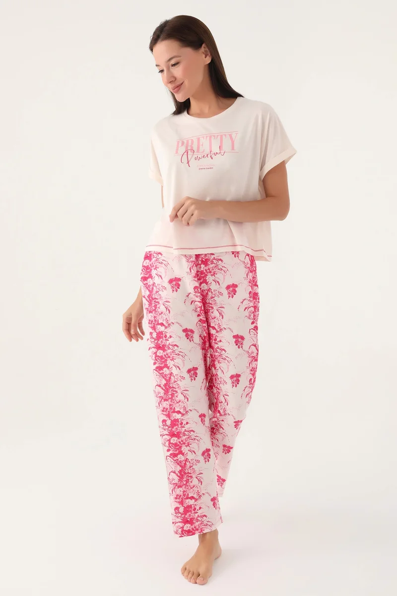 Pierre Cardin 8830-S Bayan Kısa Kol Pijama Takımı