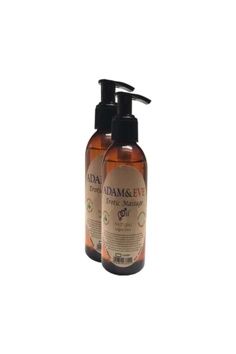 Adam&eerkeklere Kadınlara Özel Sade Vücut Masaj Yağı Pure Edible Massage Oil 125ml 2 Adet