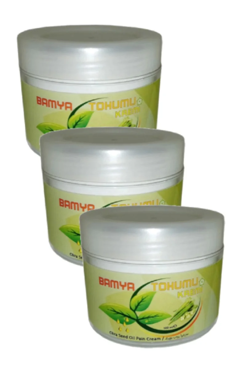 Bamya Tohumu Yağlı Masaj Kremi 100 ml x 3 adet