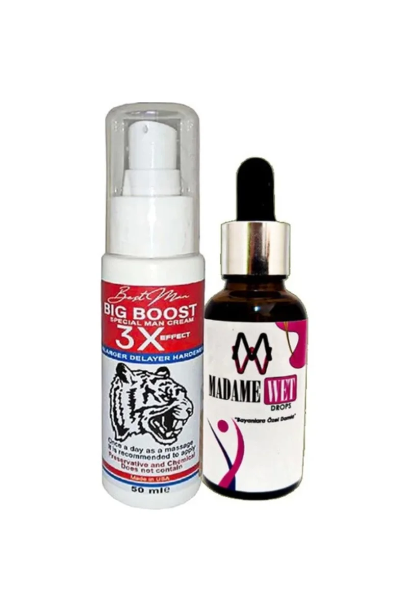Bigboost Erkeğe 3xEffect Krem 50 ml + Yanında 1 Şişe MadameWet Canlandırıcı İçecek