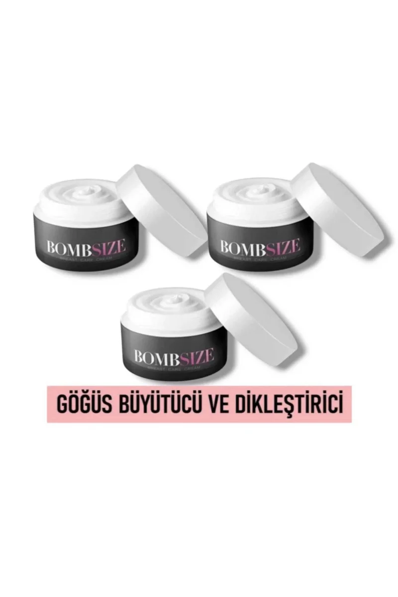 Bombsize Kadınlara Özel Göğüs Geliştirici Dolgunlaştırıcı Sıkılaştırıcı Bakım Kremi 50 ML X 3 Adet