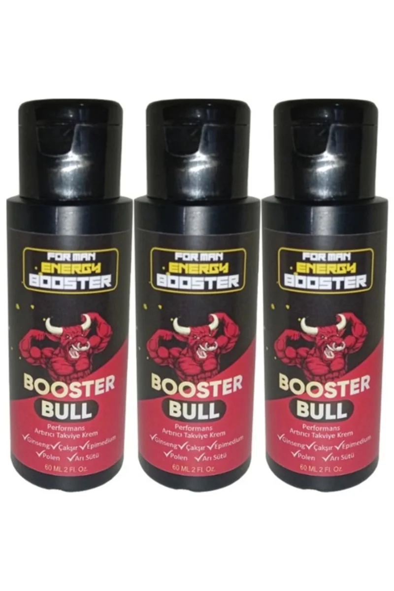 Booster Bull 3 Adet Erkeklere Özel Krem 60 ml - 3 Adet 60 ml
