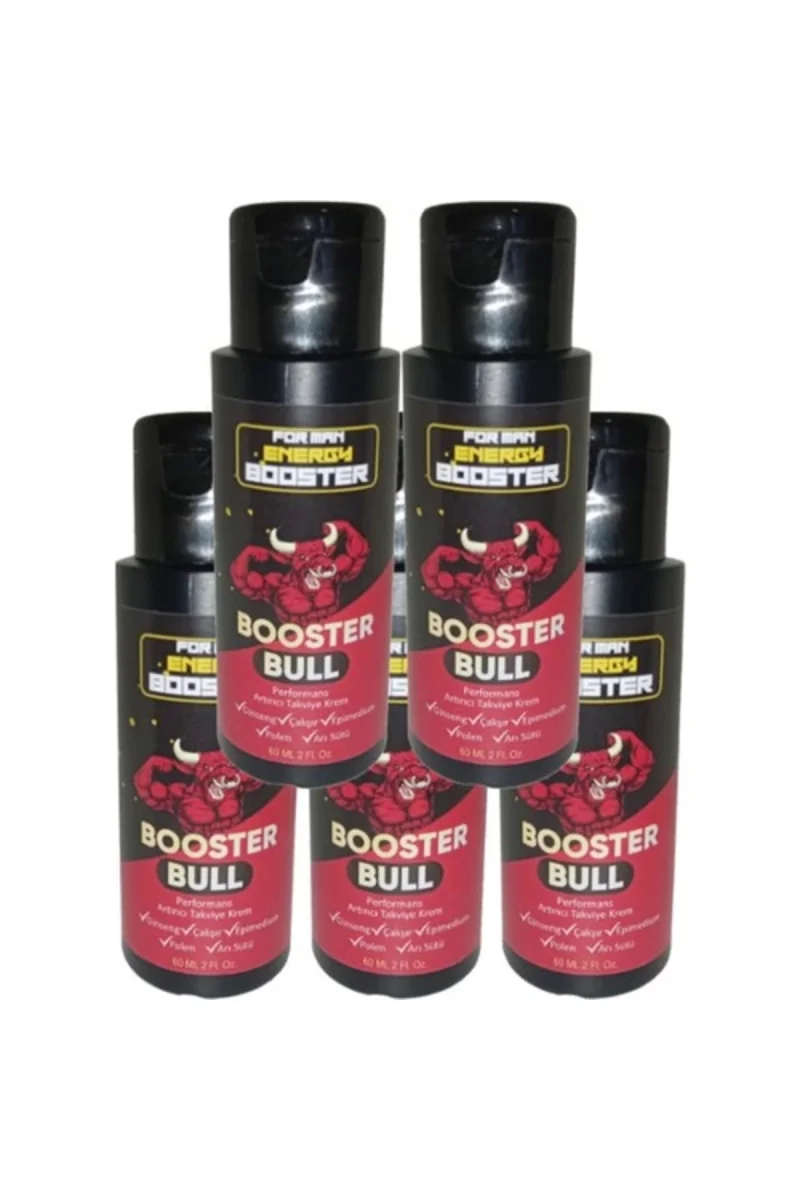 Booster Bull 5'li Paket Erkeklere Özel Kremi 60 ml - 5 Adet 60 ml