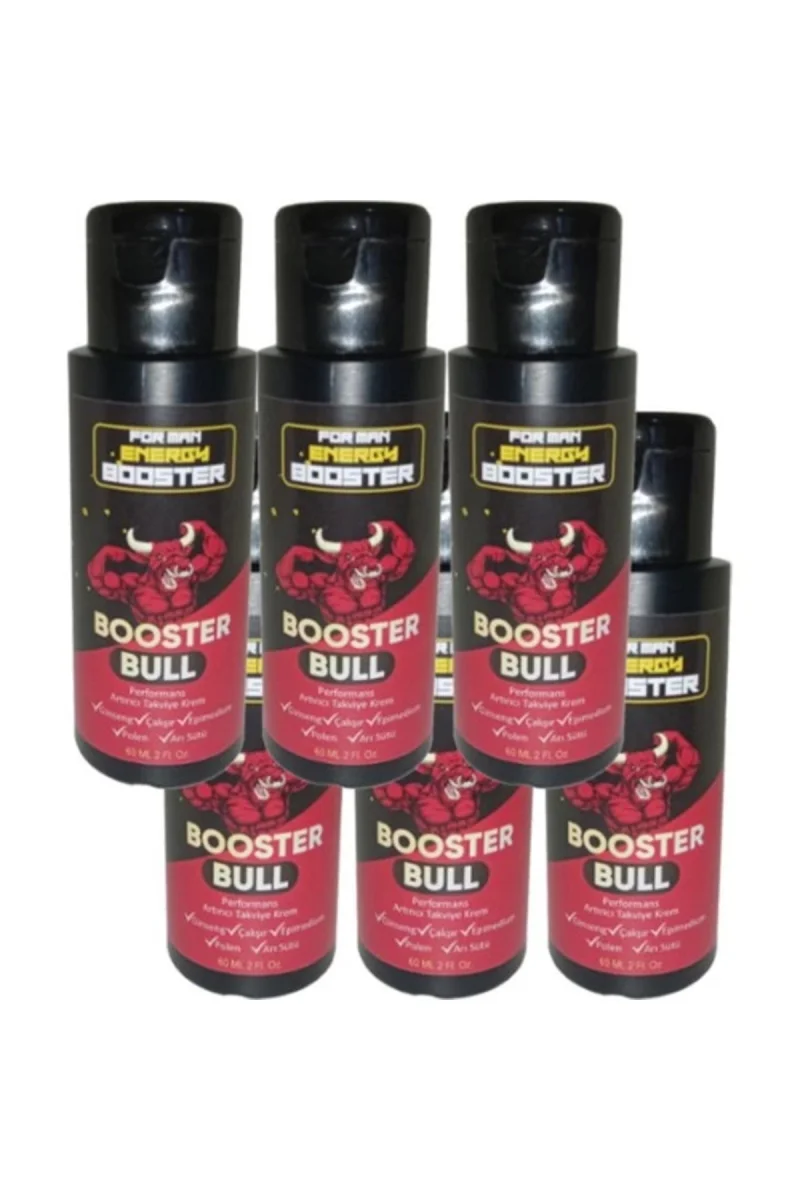Booster Bull 6 Tane Birden Erkeklere Özel Krem 60 ml / 6 Adet 60 ml