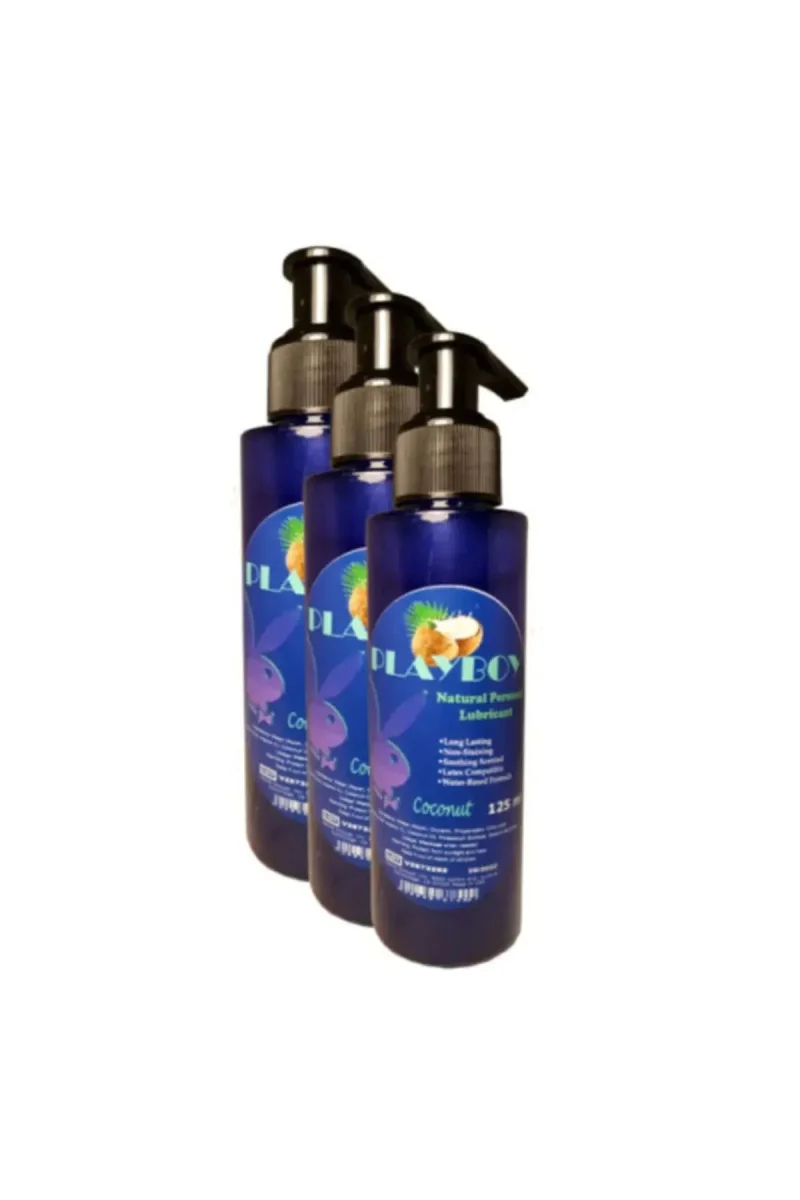 Coconut Flavor Natural Personal Lubricant 375ml Hindistancevizli Kayganlaştırıcı X 3 Adet