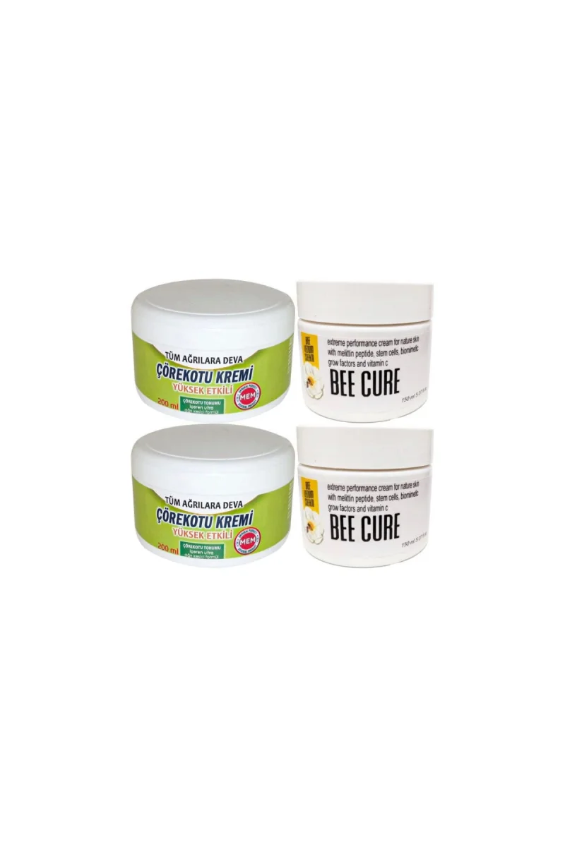 Çörek Otu Kremi Büyük XL Boy Krem 2x200 ml+ Bee Cure 2x150 ml Krem