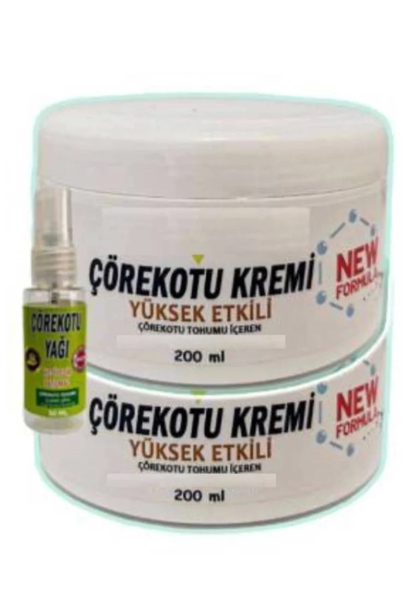 Çörek Otu Rahatlatıcı Masaj Bakım Kremi 2x200 ml + 30 ml Çörek Otu Yağ ile