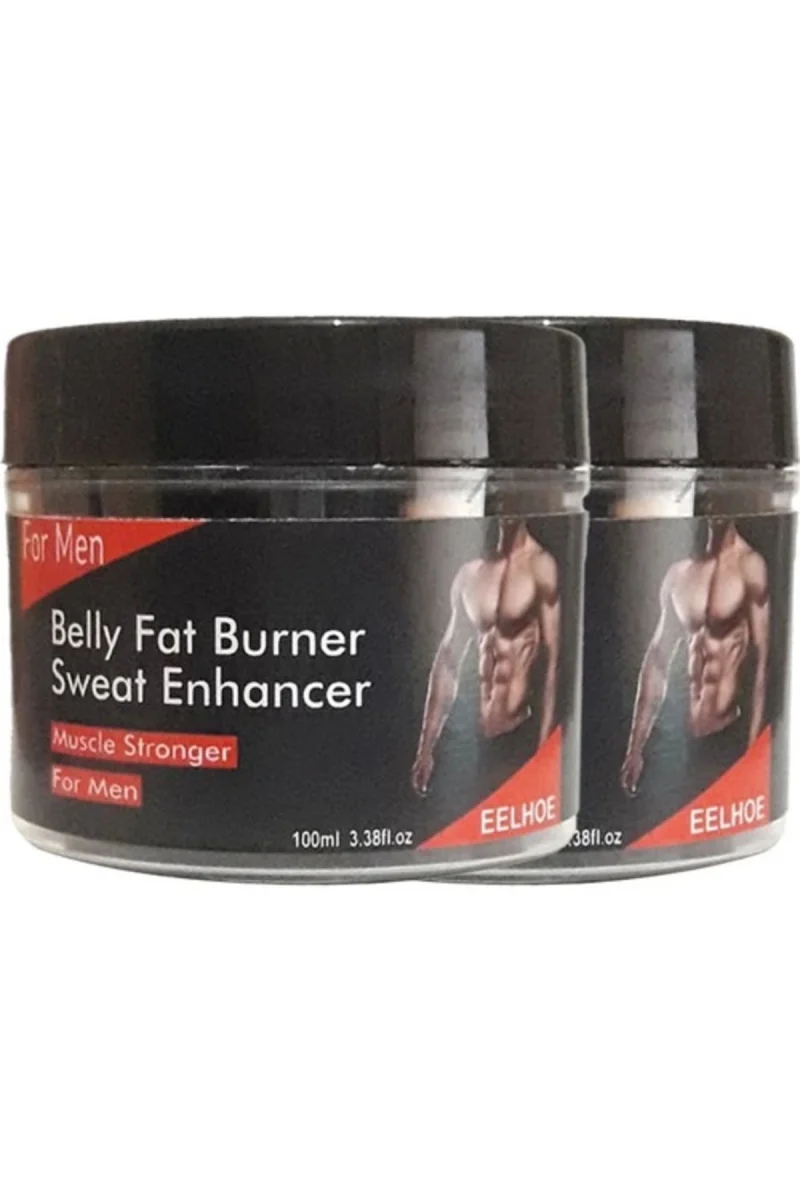 Eelhoe 2li Adet Belly Fatburner Sweat Enhancer Erkeklere Özel Vücut Şekillendirici Kremi 100 ml