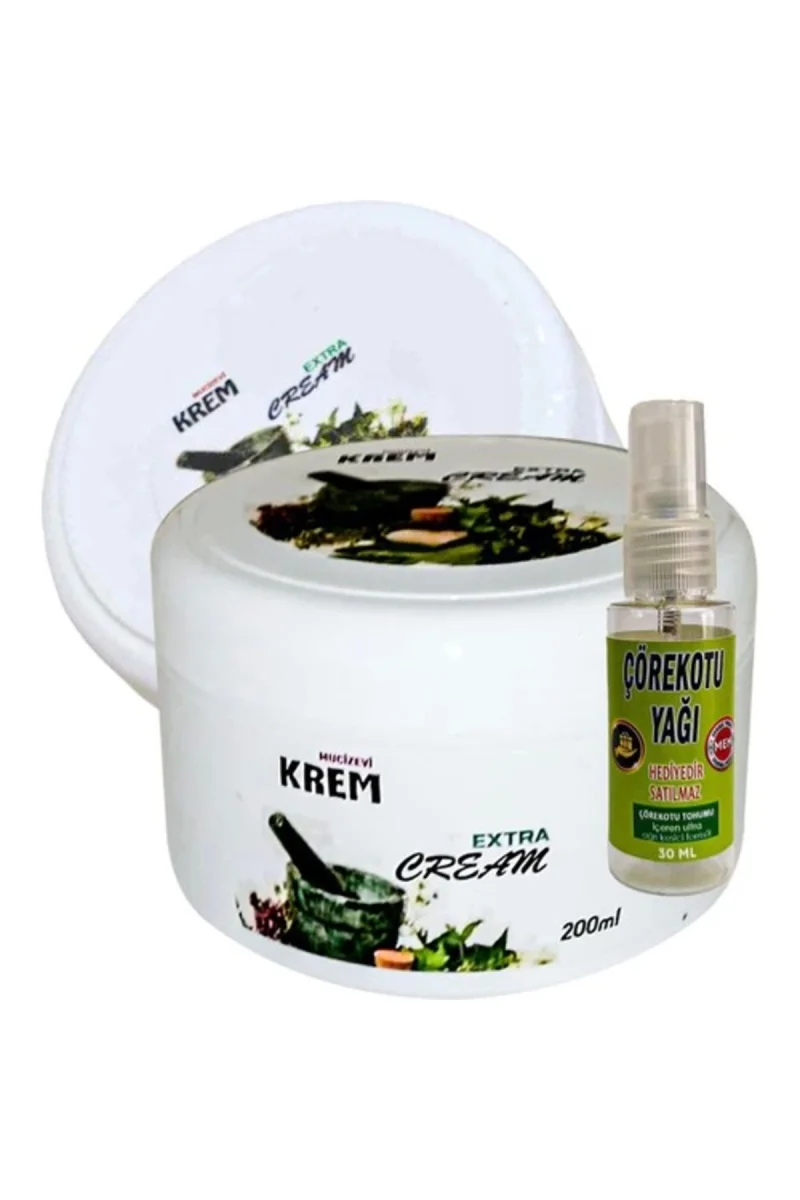 Mucizevi Krem 2li Bölgesel Bakım Relax Kremi 125 ml + Yanında Hediye 30 ml Çörek Otu Yağı