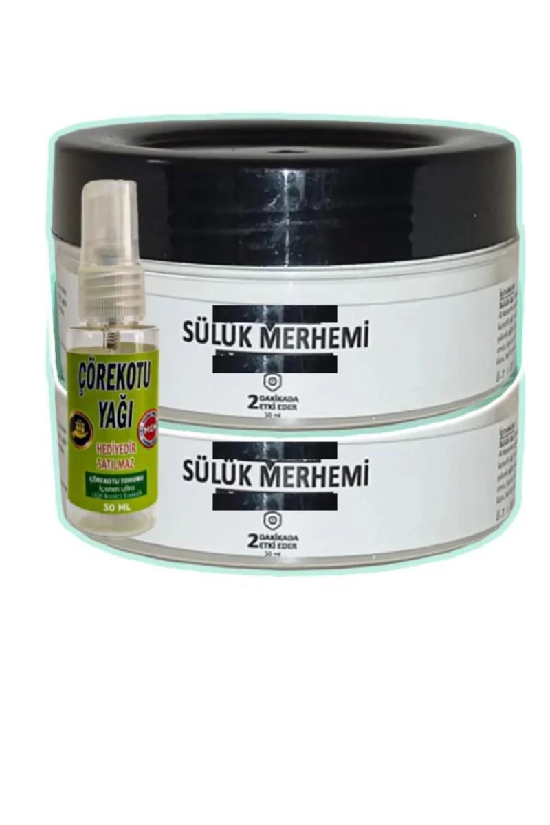 Sülük Merhemi Bakım Kremi 2x50 ml+30 ml Çörek Otu Yağ ile