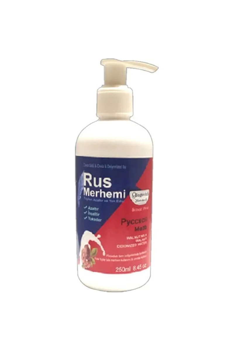 Tüylere Krem Glgn 250 ml Ceviz Sütlü & Cevizli Rusmerhemi  145 gr