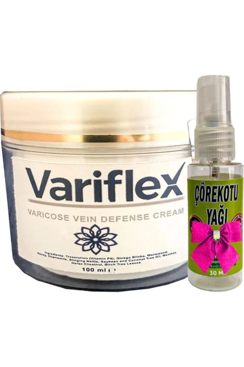 Variflex Krem Bacak Bakımı 100 ml Waris Kremi+ Hediye 30 ml Çörek Otu  Yağı