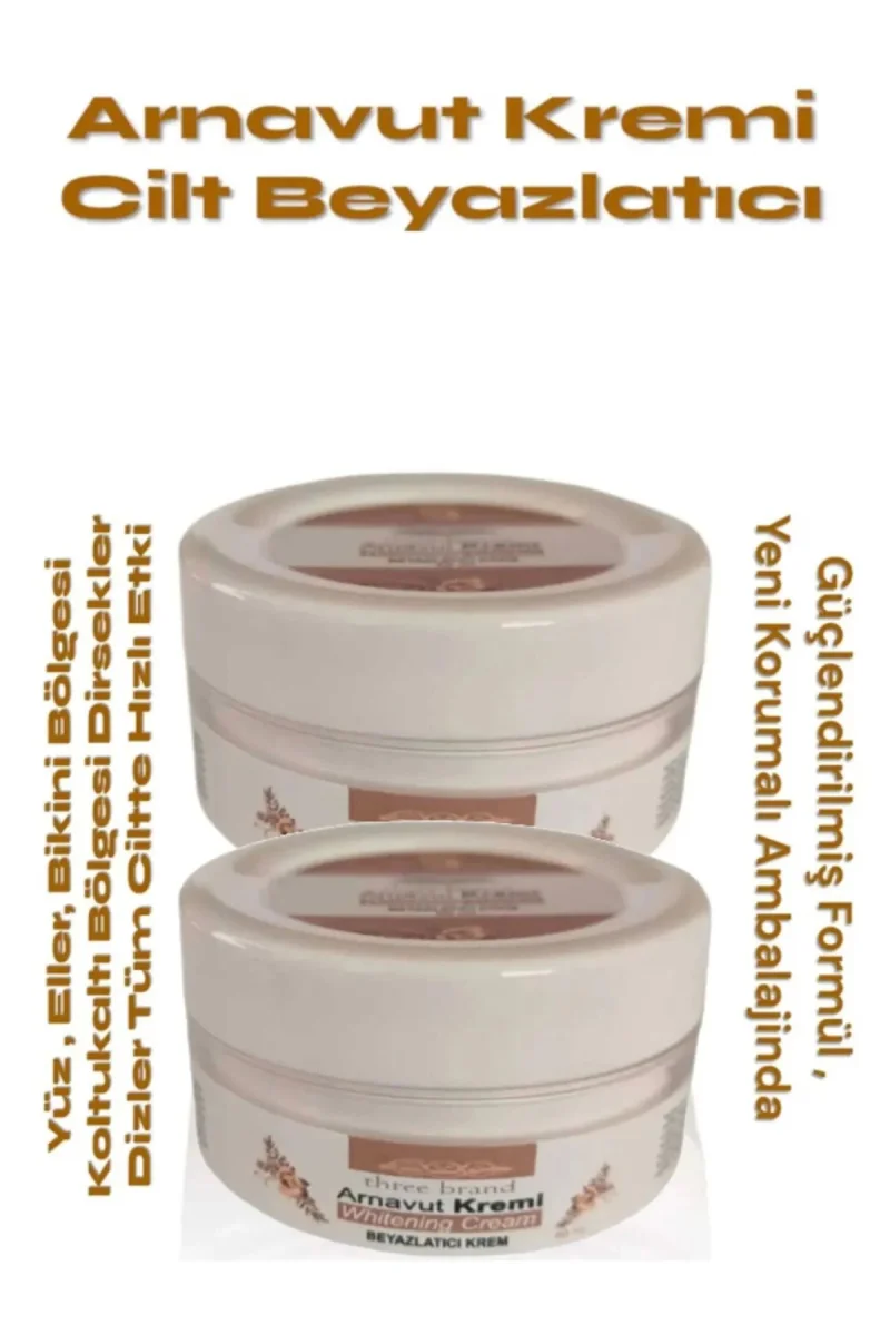 Whitening Cream Arnavut Kremi ,Aklık, Beyazlatıcı Krem 100 ml X 2 ADET