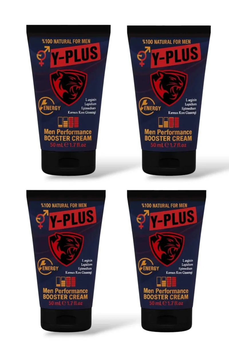 Y-Plus Kırmızı Kore Ginsengli Natural Men Booster Cream 50 ml X 4 Adet
