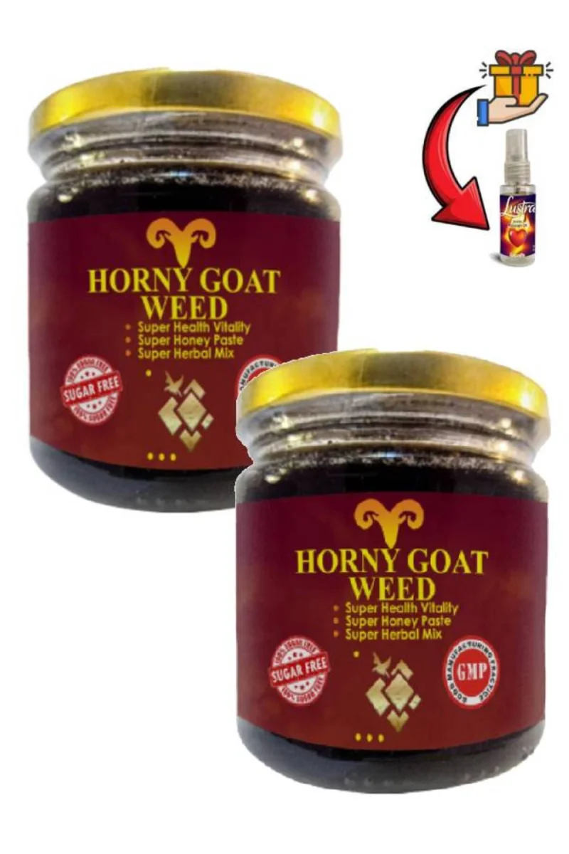 Horny Goat Weed Erkeklere Özel Bölge Destekleyici 240 gr x 2 ad+Lustra Masaj Yağı