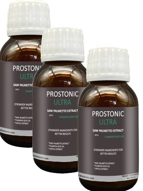 Prostonic Saw Palmetto Ultra Erkeklere Doğadan Gelen Rahatlık ve Canlılık Formülü 50 ml x 3 adet