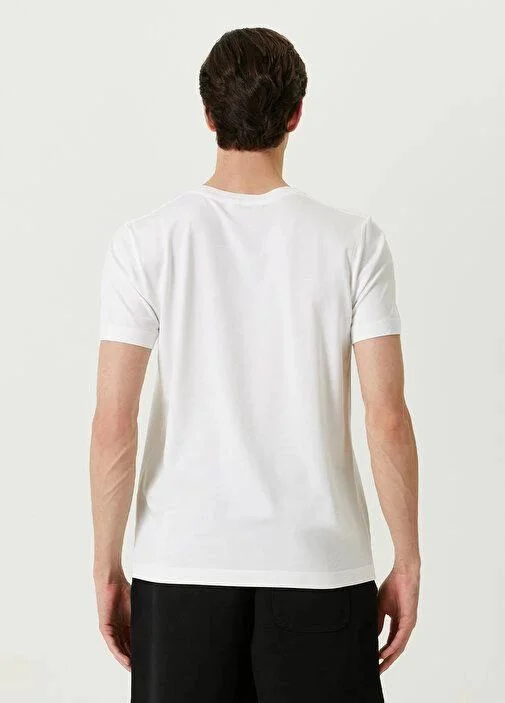 ERKEK  Tişört Basic Bisiklet Yaka Regular Kısa kol T-Shirt - Beyaz