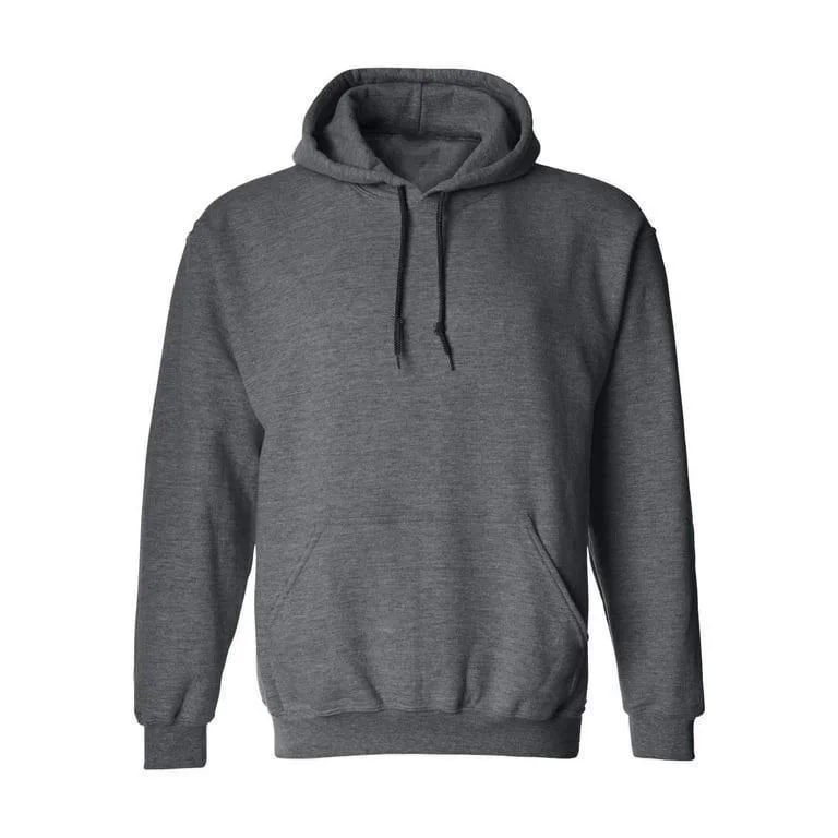 Erkek 3 İplik Pamuklu Kapüşonlu Cepli Oversize Hoodie Sweatshirt - Füme
