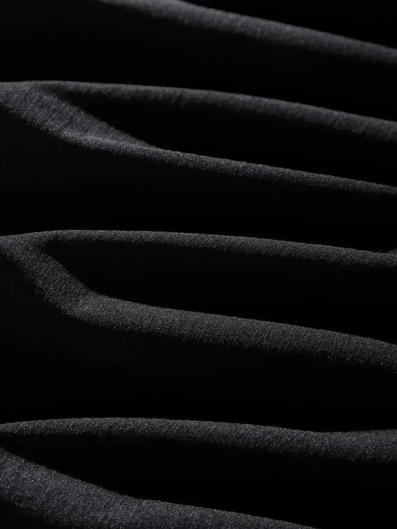 Erkek Tişört Dağ Grafikli Kısa kollu Yazlık T-shirt - Siyah