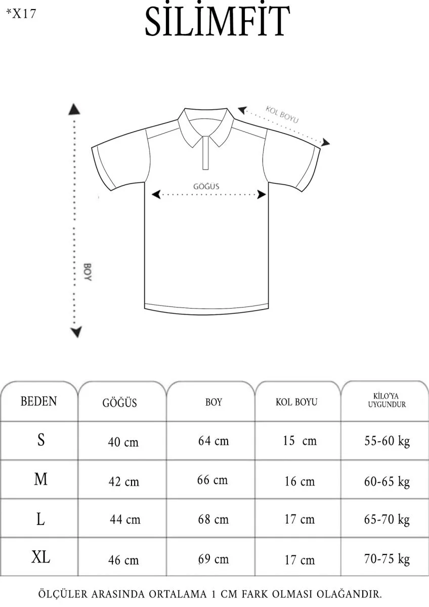 Erkek Polo Yaka tişört Slim Fit Dokuma  Kısa kol T-Shirt - Beyaz