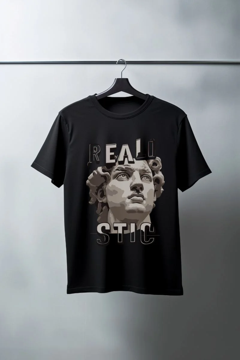 Unisex Oversize 24/1 Penye DTF Baskılı Tişört - DTF70