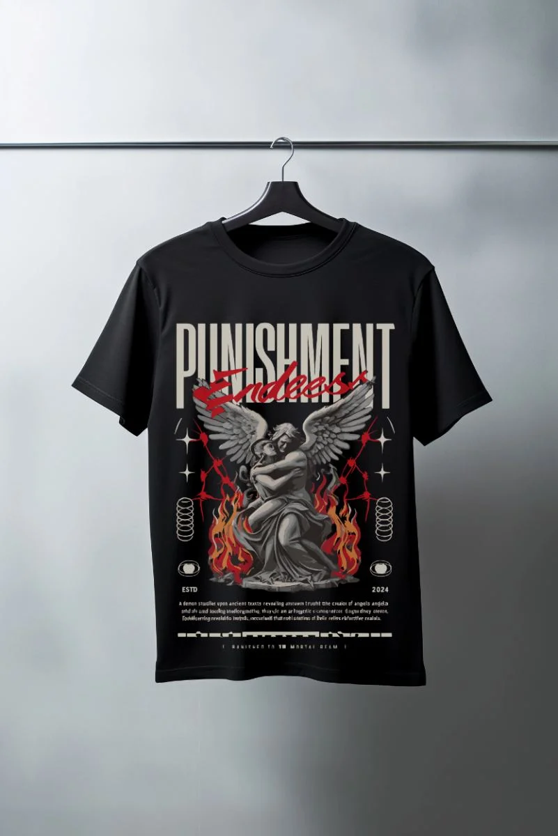 Unisex Oversize 24/1 Penye DTF Baskılı Tişört - DTF81