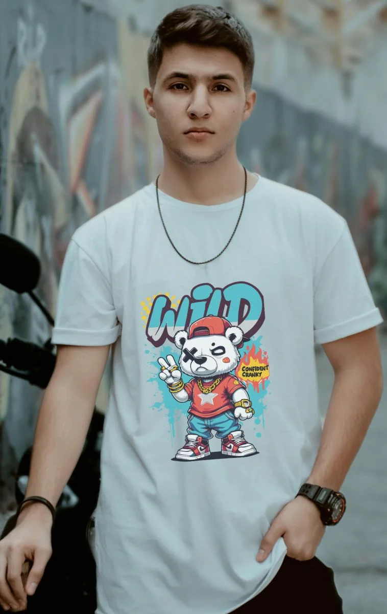 Unisex Oversize 24/1 Penye DTF Baskılı Tişört - DTF107
