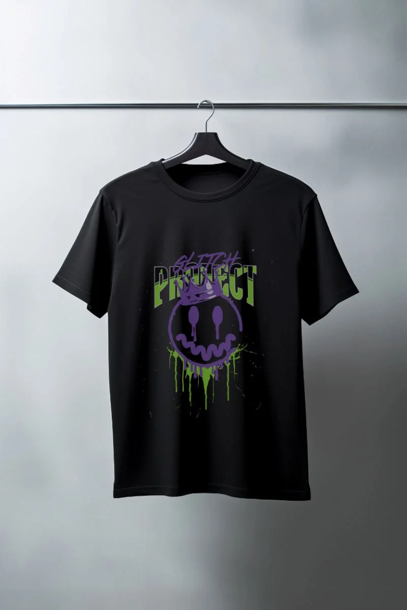 Unisex Oversize 24/1 Penye DTF Baskılı Tişört - DTF121