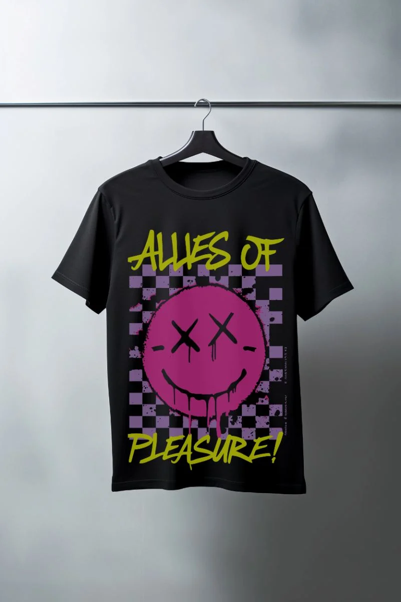 Unisex Oversize 24/1 Penye DTF Baskılı Tişört - DTF123