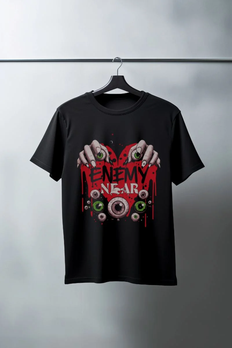 Unisex Oversize 24/1 Penye DTF Baskılı Tişört - DTF128