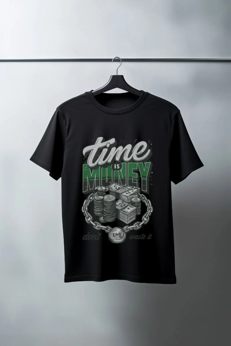 Unisex Oversize 24/1 Penye DTF Baskılı Tişört - DTF133
