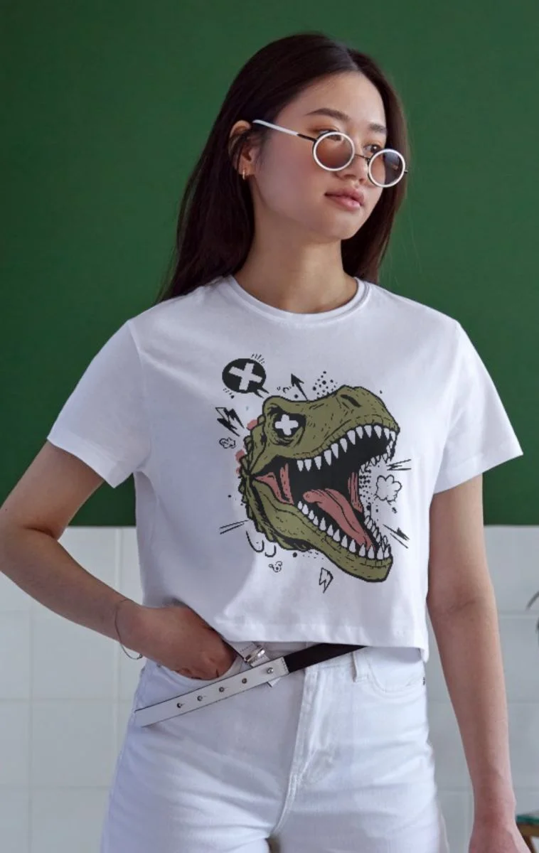 Unisex Oversize 24/1 Penye DTF Baskılı Tişört - DTF148