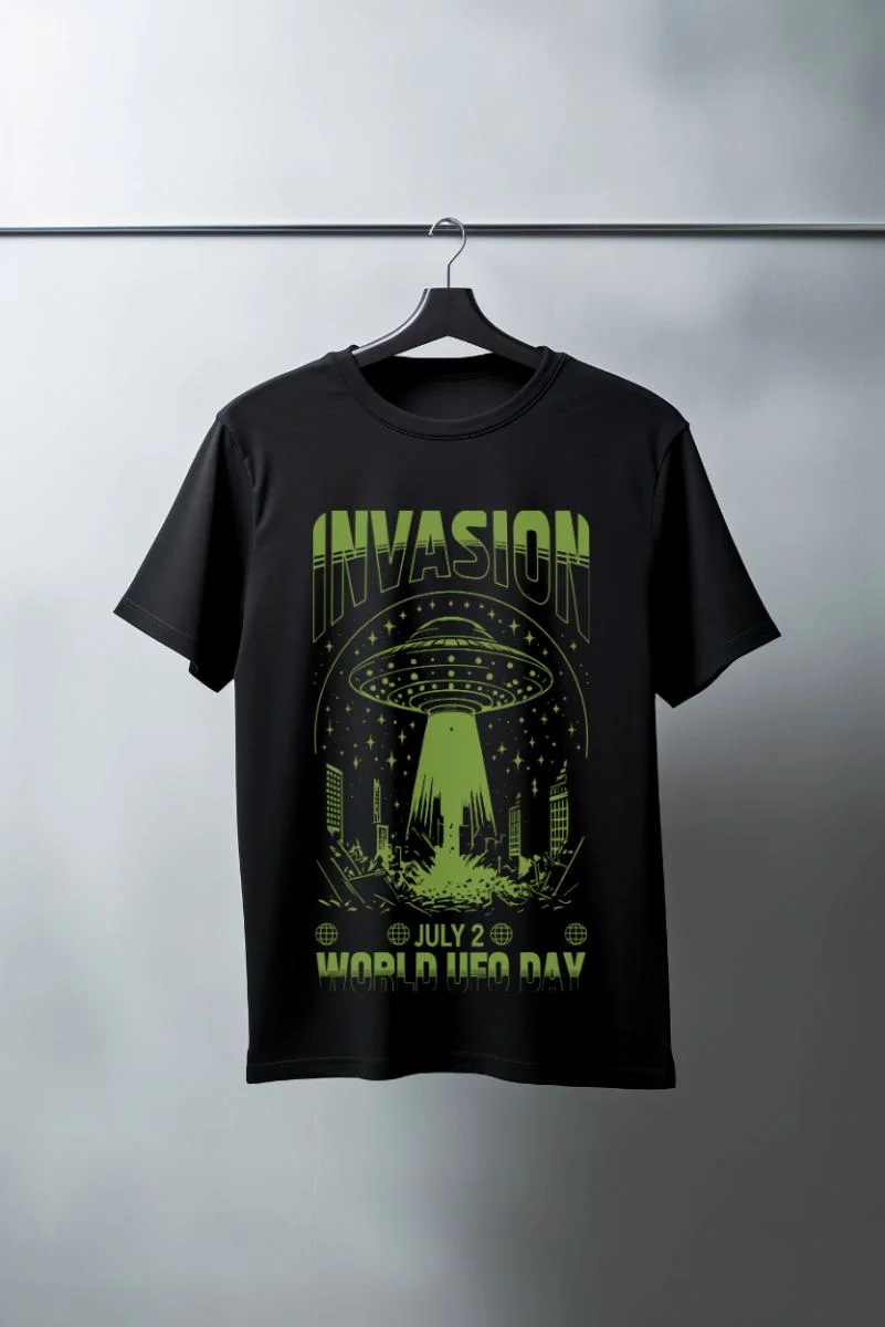 Unisex Oversize 24/1 Penye DTF Baskılı Tişört - DTF158