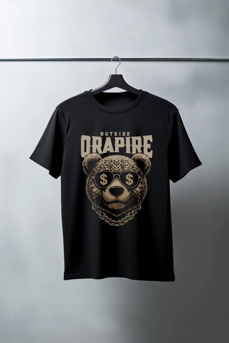 Unisex Oversize 24/1 Penye DTF Baskılı Tişört - DTF160
