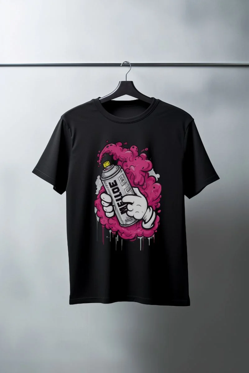 Unisex Oversize 24/1 Penye DTF Baskılı Tişört - DTF179