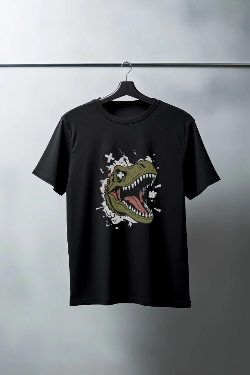 Unisex Oversize 24/1 Penye DTF Baskılı Tişört - DTF186