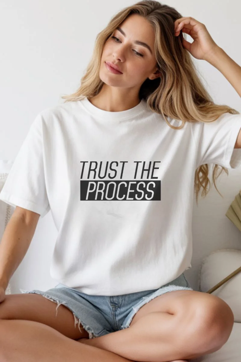 Unisex Oversize 24/1 Penye DTF Baskılı Tişört - DTF272